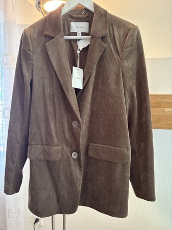 Vila Damen Blazer braun Cord Grösse M/38 neu mit Etikett