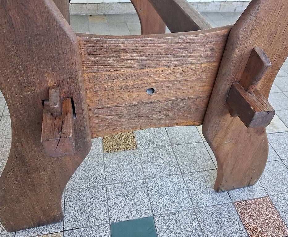 Set di tavolo e panche: Massive Gartentischgarnitur + 2 massive Holzstühle – Usato da Dintikon venduto da Rosenqueen 2