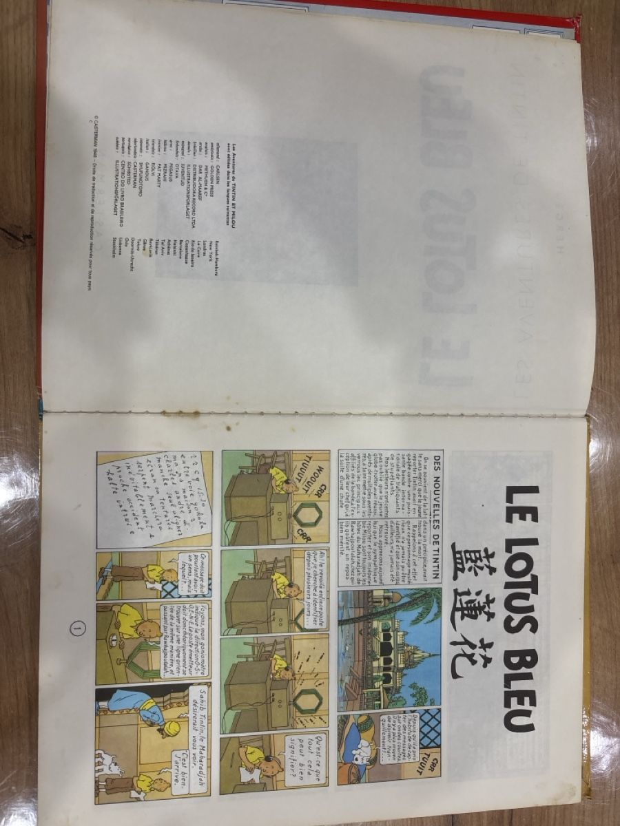 Fumetti: Tintin le Lotus Bleu – Usato da Porrentruy venduto da Servo26 2