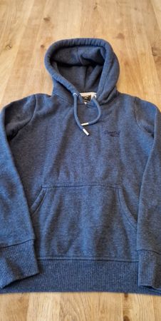 Superdry Hoodie, Blau, Grösse M – Perfekt für den Herbst!