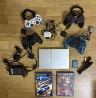 RIESEN PAKET / PS2 Slim / Playstation 2 / Silber Konsole