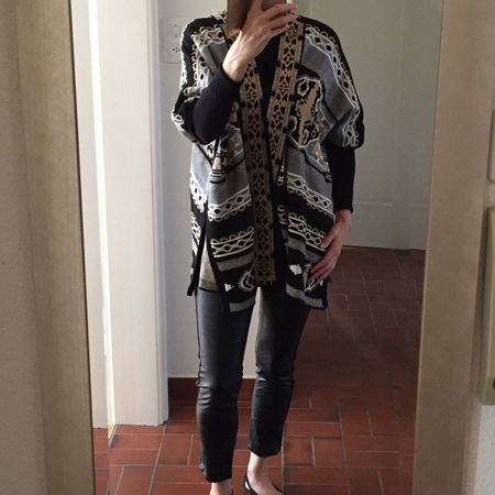 Hale Bob Cape - OneSize - gemustert - neuwertig
