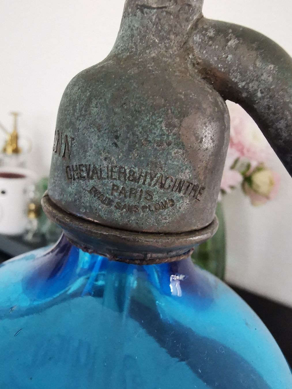 Flaschen: Vintage Siphonflasche Gebr. Widmann Winterthur, Blau – Gebraucht aus Wetzikon ZH von Tothart 3