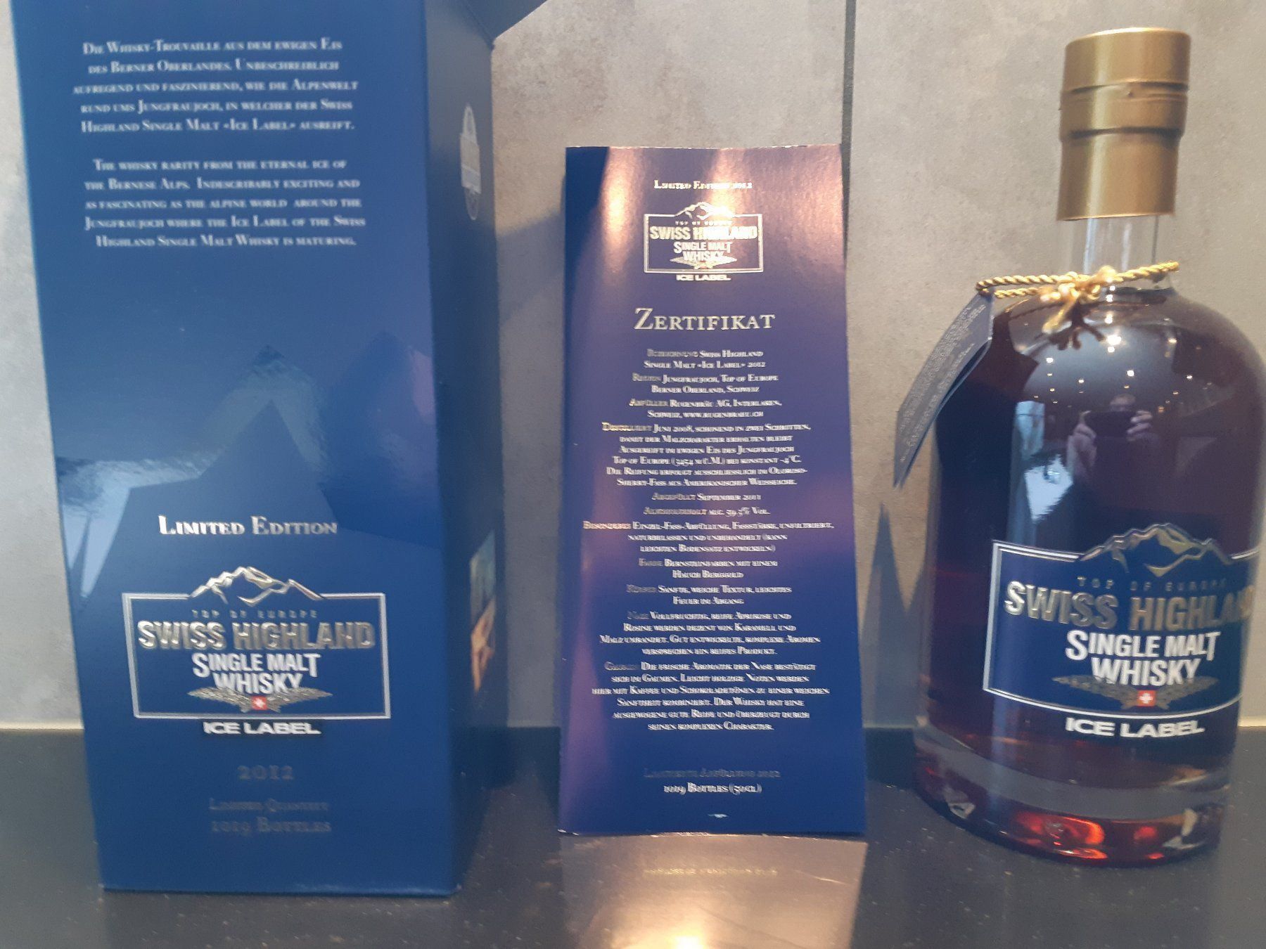 Bevande alcoliche: Swiss Highland "Ice Label" 2012 Limit. – Usato da Grindelwald venduto da carro5