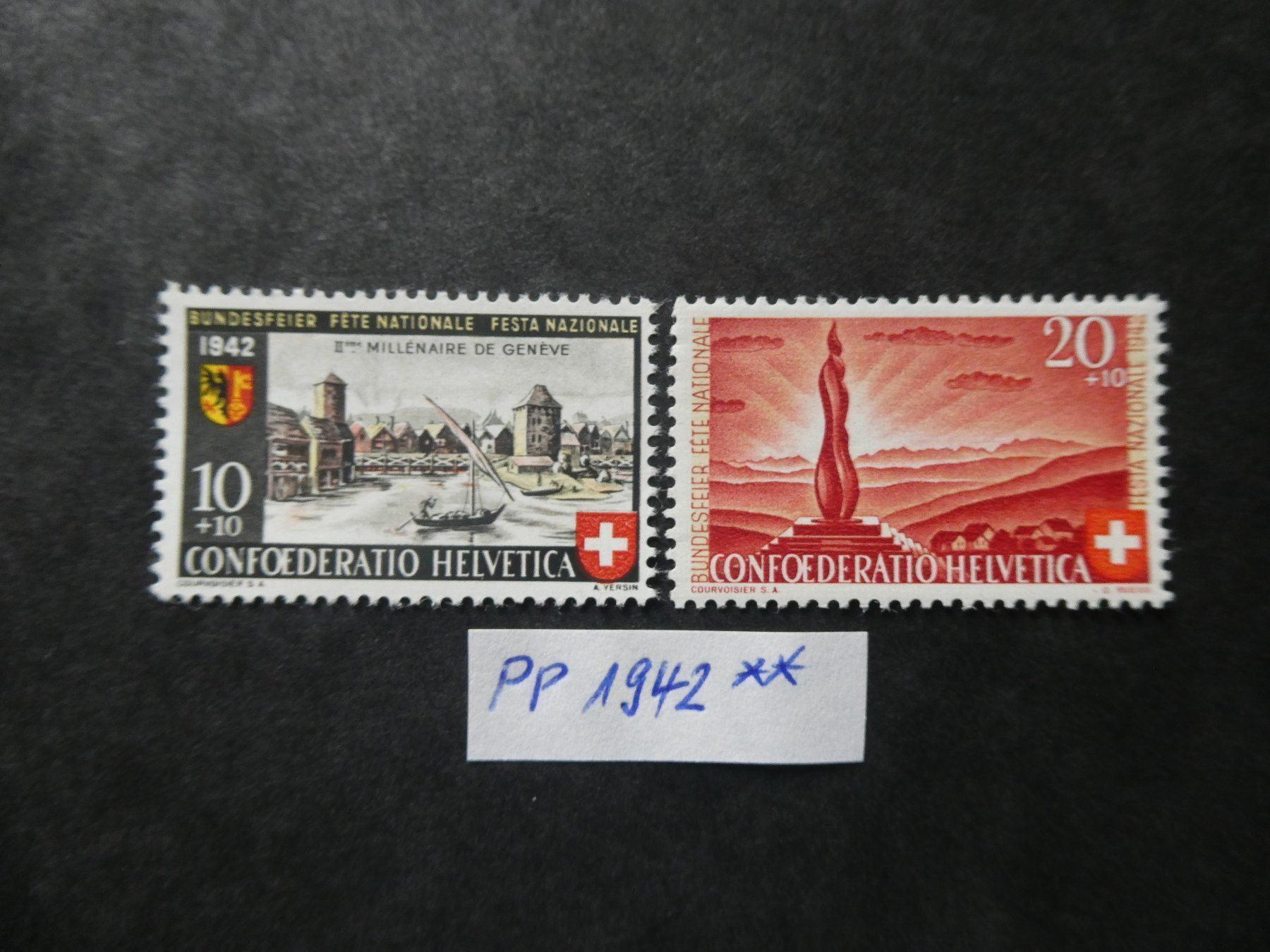 Alle Briefmarken: Pro Patria 1942 postfrisch – Gebraucht aus Lausen von Herbamare01