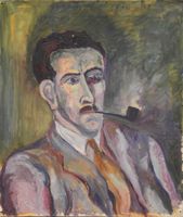 Karl Weber. Mein Bruder Ernst, 1927. Öl auf Leinwand.