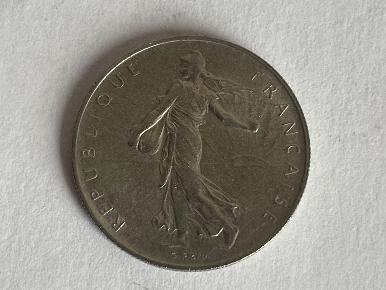 Alle Münzen: Superbe pièce 1 franc Semeuse 1960 – Gebraucht aus Erde von  1
