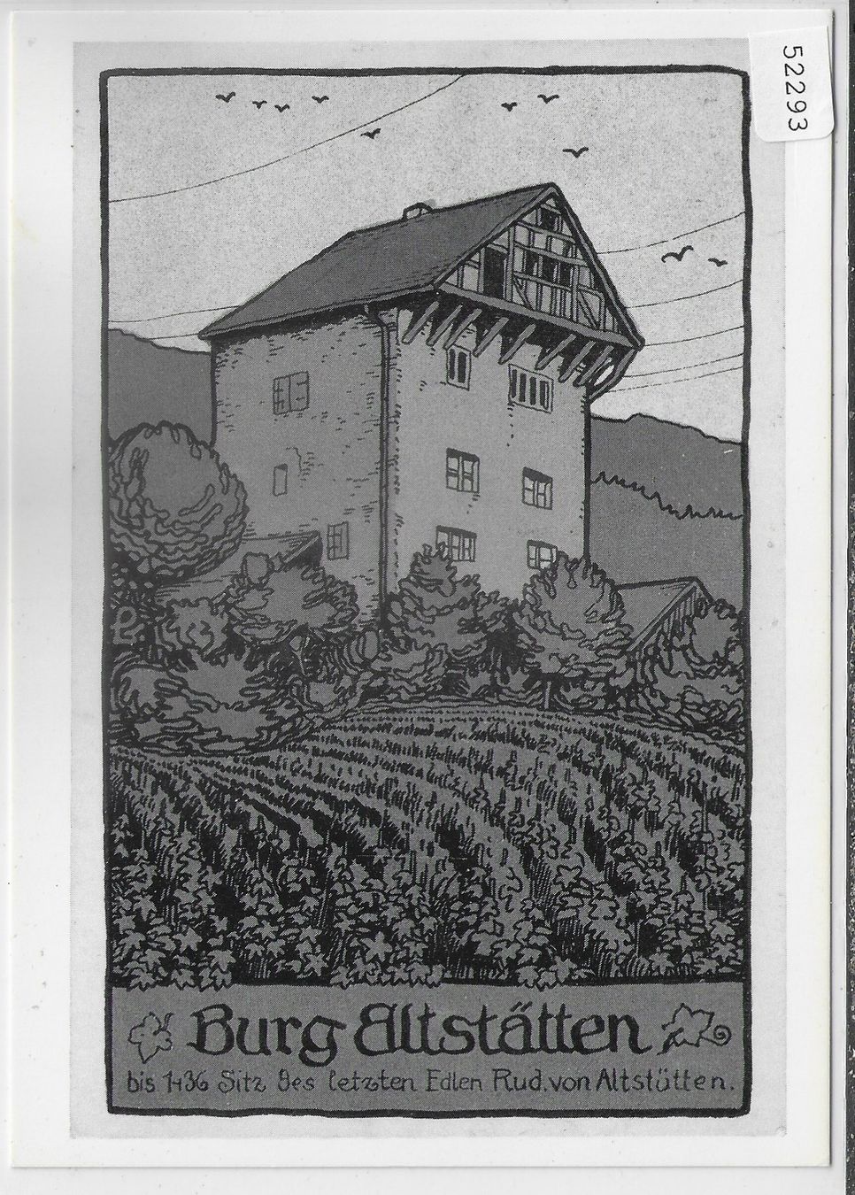 Cartoline postali: Burg Altstätten – Usato da Ettingen venduto da Kartenplanet