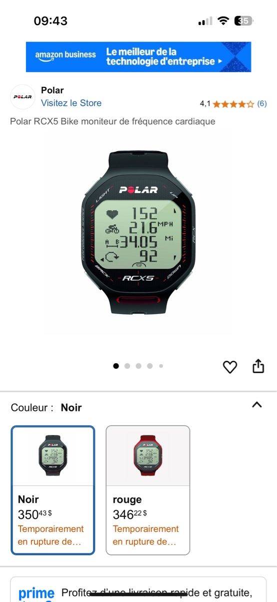 Polar Smartwatch: 2x Polar RCX5 Black – Defekt aus Vevey von Eiden77 8