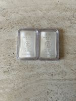 2 x 1 Unze Silberbarren Heimerle und Meule