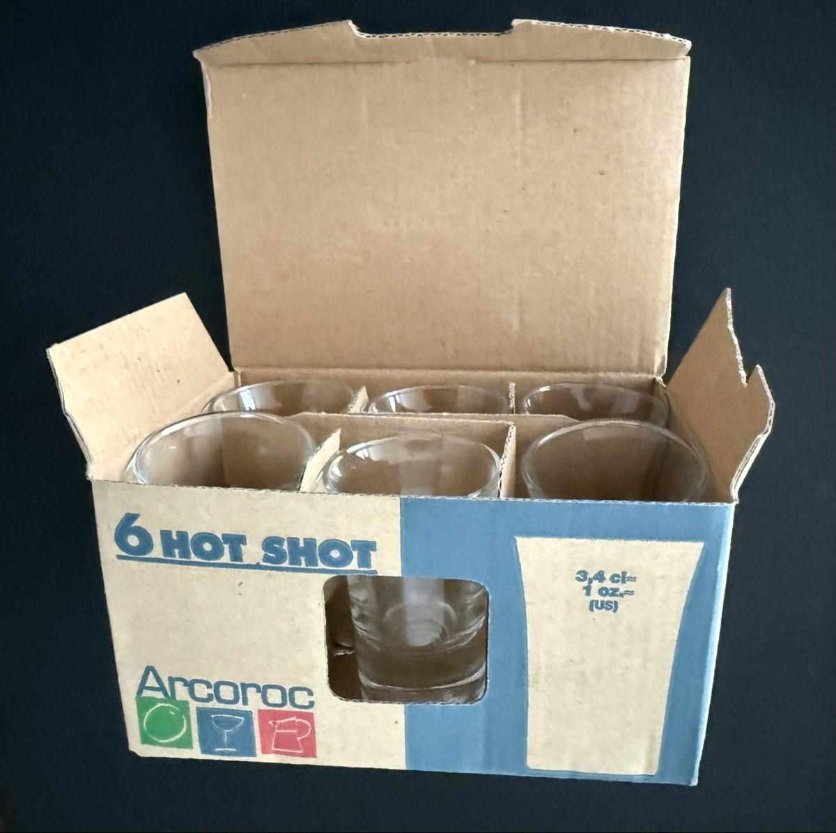 Bicchieri: 6 Hot Shot Gläser – Nuovo (secondo la descrizione) da Wangen SZ venduto da hame1945 1
