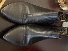 Bottines cuir noir VAGABOND femme pointure 37 usées