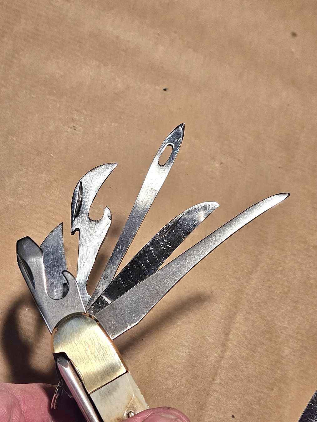 Coltelli tascabile: 17 FUNKTIONEN MIT HIRSCHHORN GRIFFSCHAHLEN . – Nuovo e nell'imballaggio originale da Maschwanden venduto da OliverM05 8