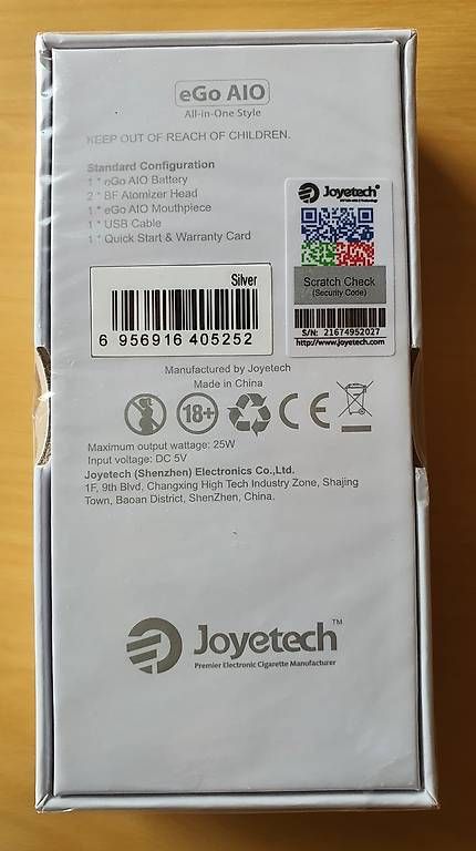 Joyetech Altri Prodotti per fumatori: Joyetech eGo AIO 1500 mAh – Nuovo e nell'imballaggio originale da Mastrils venduto da Sun10 1