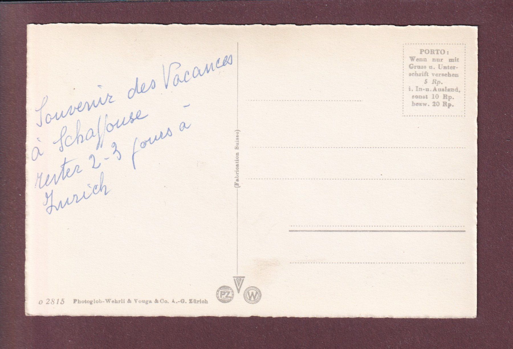 Cartoline postali: RAPPERSWIL - Schloss - Hirschpark – Usato da Pully venduto da nicecards 1