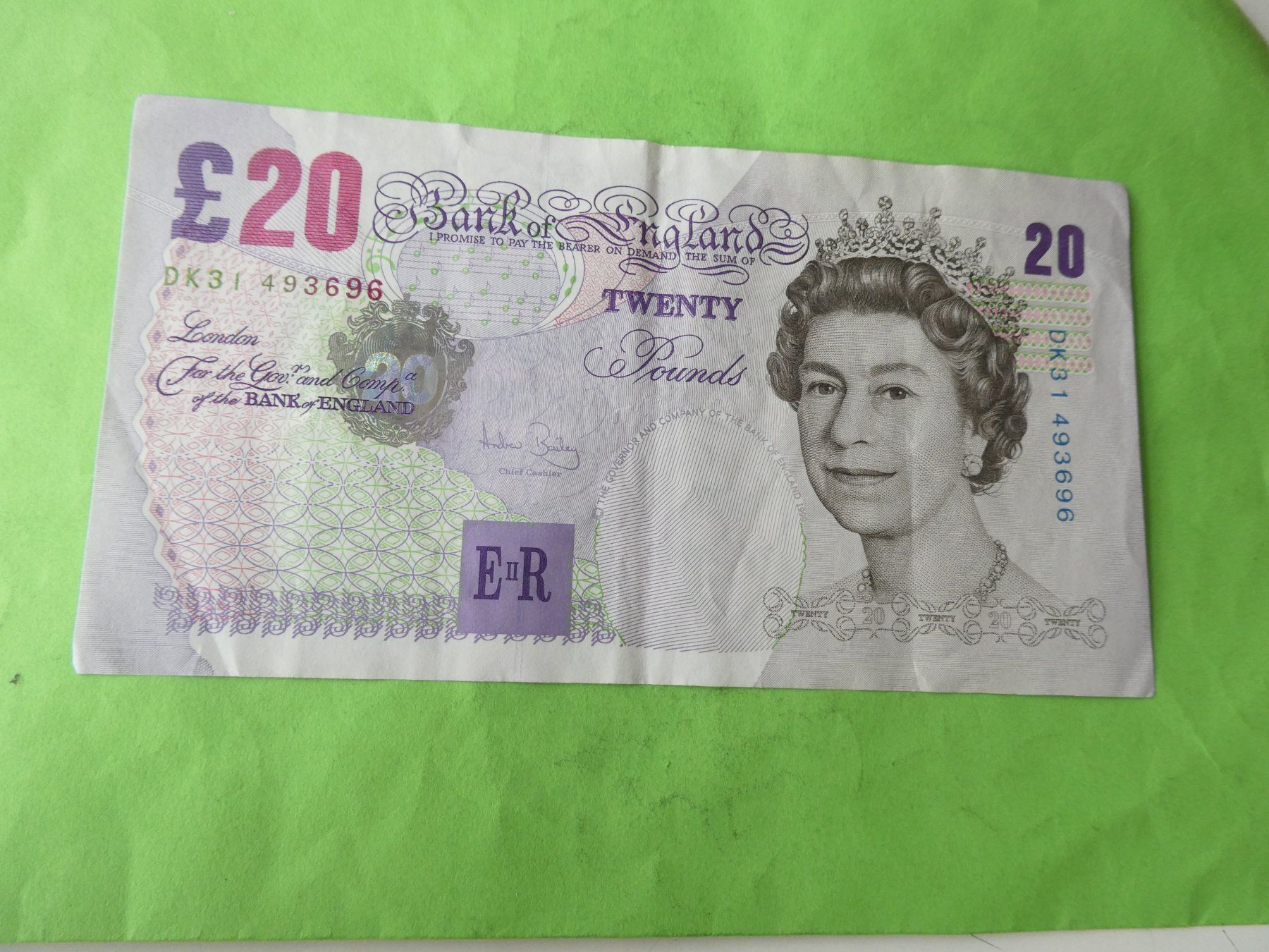 Banconote: Grossbritannien, 20  Pounds – Usato da Hinterforst venduto da Rohusri