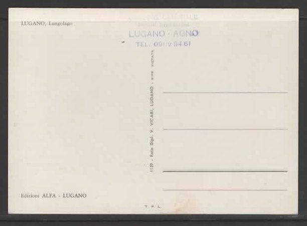 Cartes postales: LUGANO, LUNGOLAGO  (M – D'occasion à Ruggell par Masescha 1