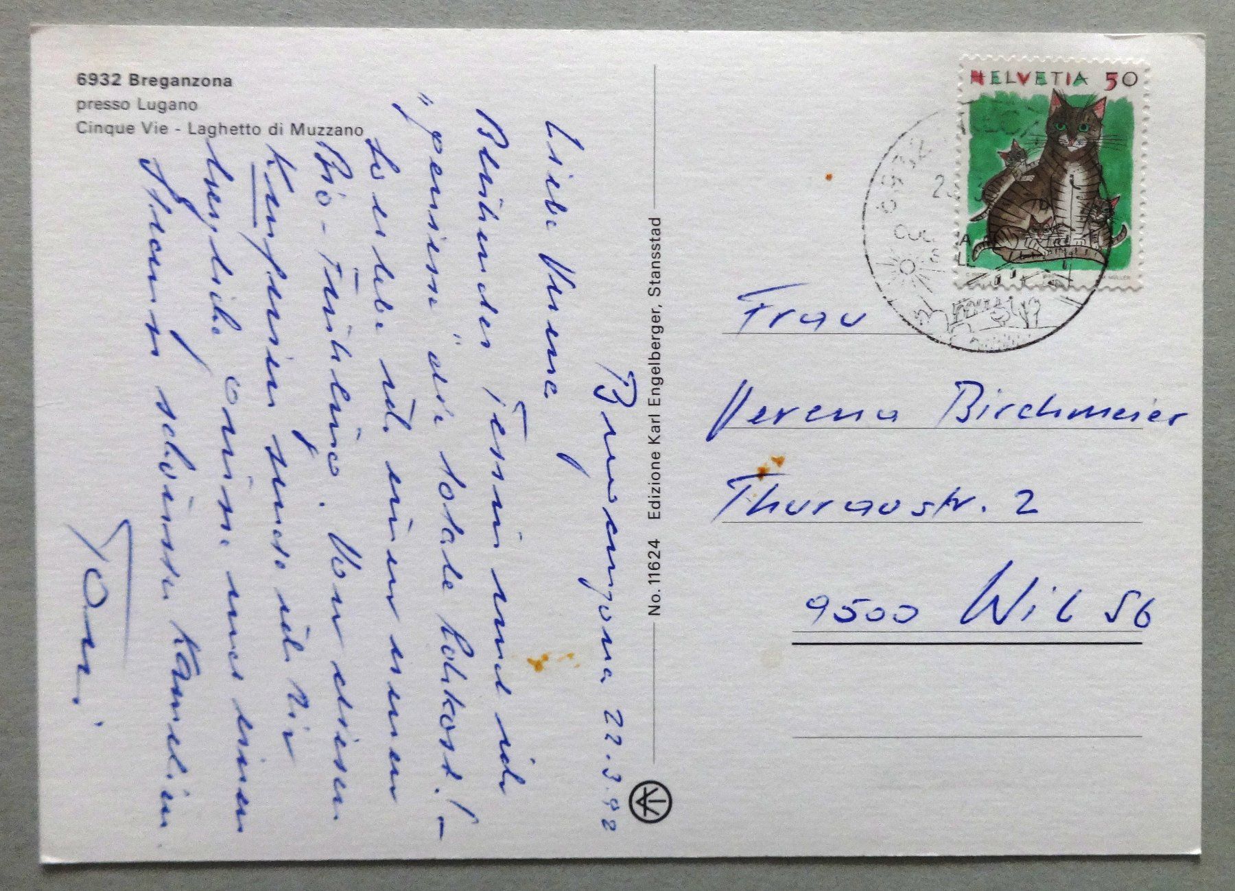 Cartes postales: Breganzona presso Lugano – Défectueux à Fétigny par Billy2miny 1