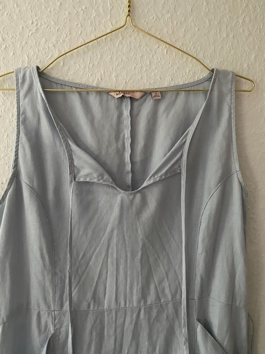 Vestiti: hellblaues Leinenkleid in Gr. M (38) – Usato da Stetten SH venduto da bijoux18 2
