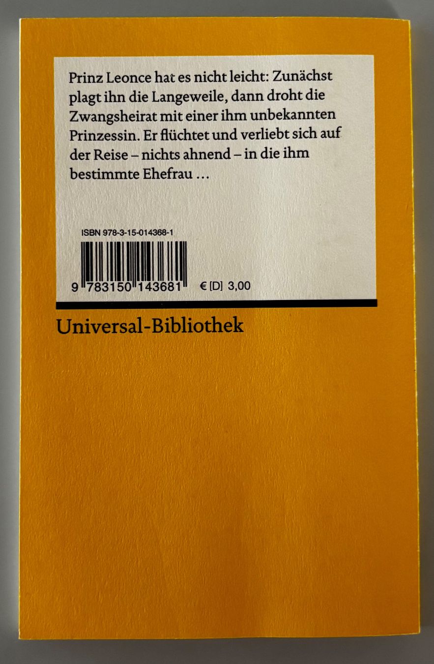 Libri: Leonce und Lena – Usato da Basel venduto da cla_z7cp 1