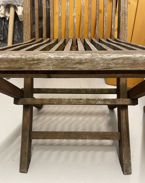 Holzstühle klappbar für Balkon oder Garten Kaufen auf Ricardo