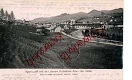 Gais neue Bahnlinie über Sitter 1904 Stempel
