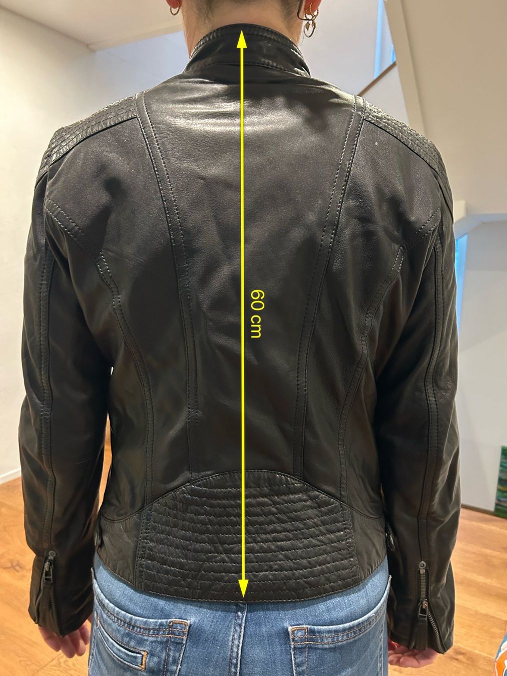 Giacche: Lederjacke Damen, Gipsy, Grösse M, schwarz – Usato da Stettlen venduto da Bluedogs75 7