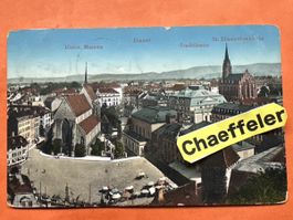 Alte Ansichtskarte Basel, gelaufen 1912 