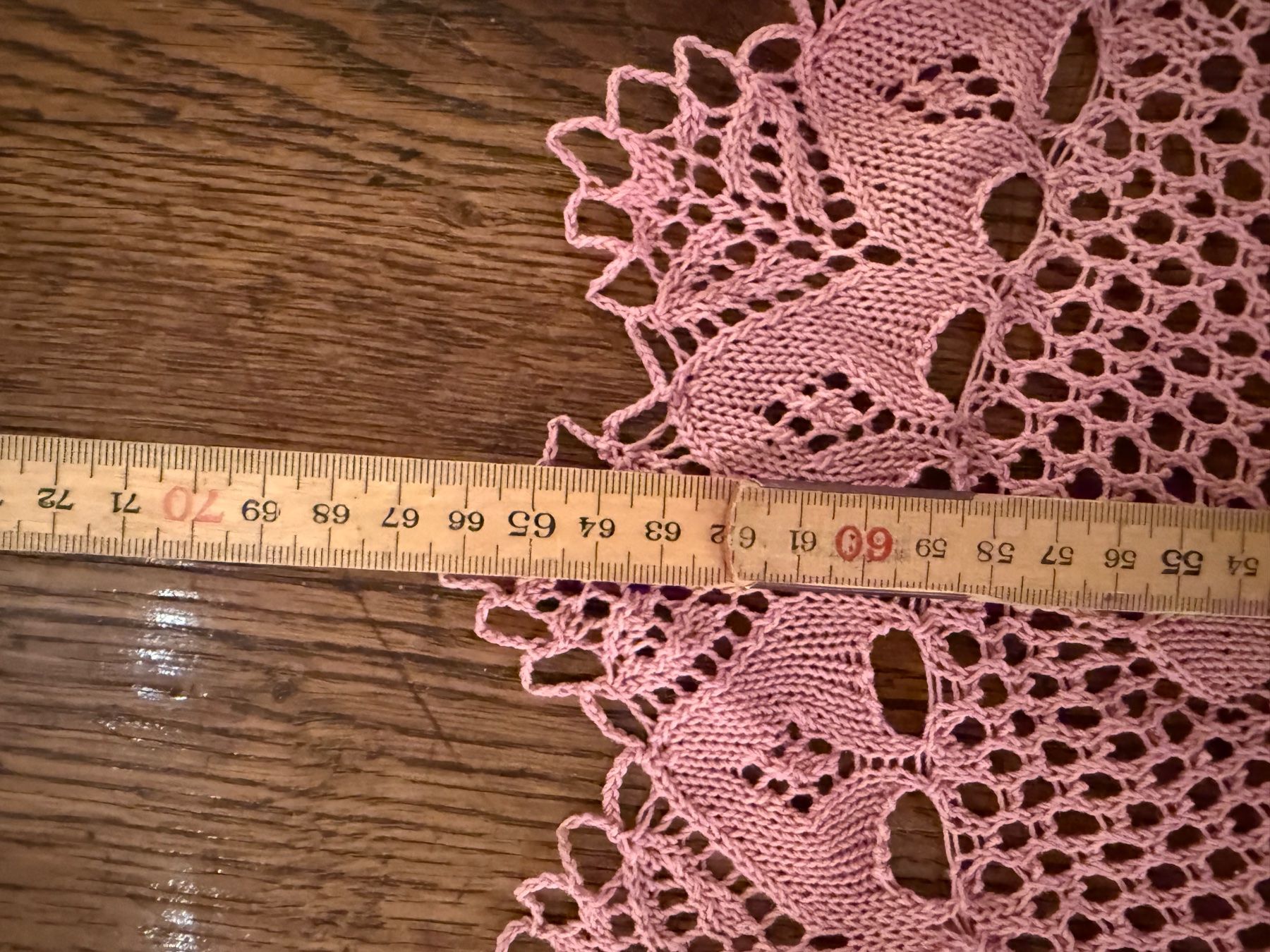 Tutte le decorazioni: Handarbeit, mit schönem Muster, rosa, Durchmesser ca. 84 cm – Nuovo e nell'imballaggio originale da Wöschnau venduto da Vinsale 4