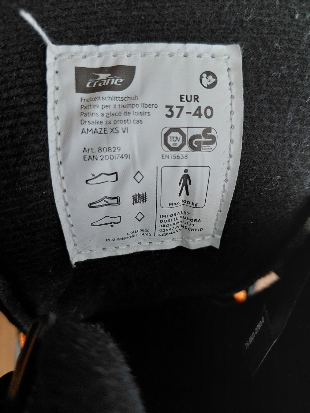 Pattini da ghiaccio: Schlittschuhe grössenverstellbar 37-40 – Usato da Ittigen venduto da bay_qtj2 2