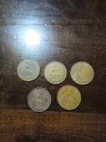 Ensemble 5 pièces 1 penny Royaume-Uni 1963-1967