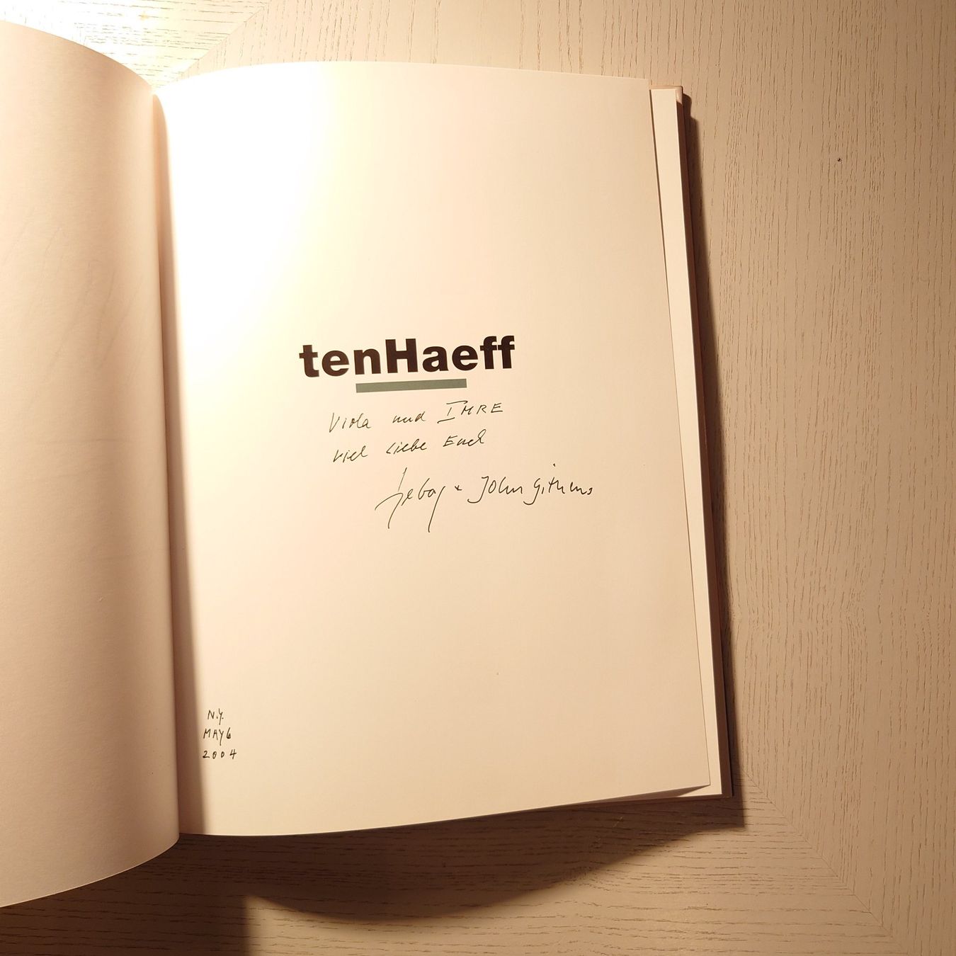 Bücher: INGEBORG TEN HAEFF. John Githens. Erstausgabe SIGNIERT.2004 – Gebraucht aus Zürich von Simple23 4