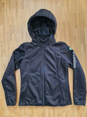 Softshell-Reitjacke mit Kapuze, XL - klein geschnitten