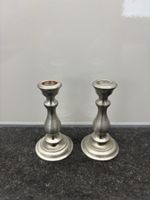 2 kleine Kerzenständer Zinn, Della Bianca Visp