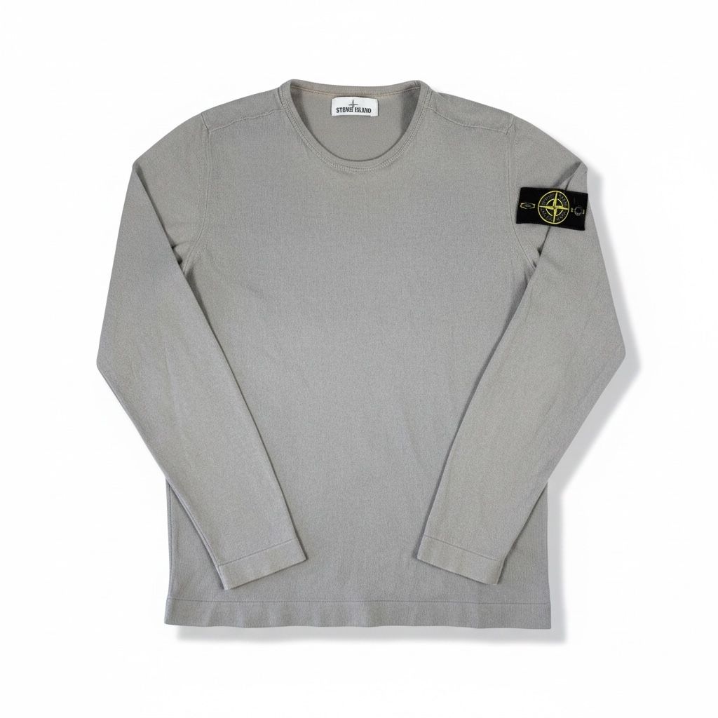 Stone Island Maglioni & Felpe: Pull Fin Stone Island Gris Taupe - Taille L   – Nuovo (secondo la descrizione) da Hauterive NE venduto da Leo_o