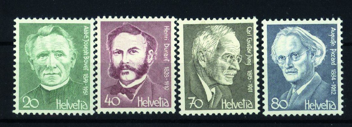 Tutti i francobolli: 1978, Nr.617–620, Portraitmarken ** – Usato da Willisau venduto da Vollstempel