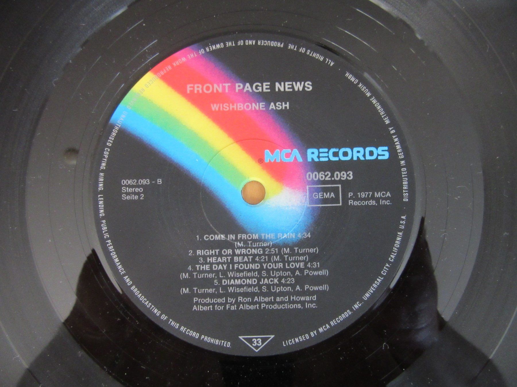 Schallplatten: Langspielplatte "WISHBONE ASH" - FRONT PAGE NEWS – Gebraucht aus Degersheim von Tforelle 6