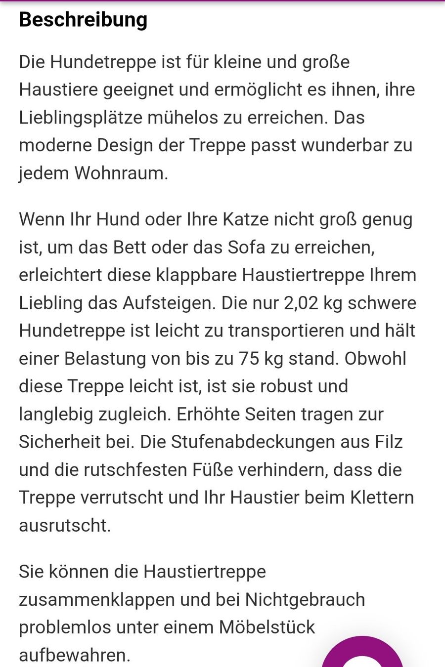 Scale: Hundetreppe mit 4 Stufen – Nuovo (secondo la descrizione) da Flawil venduto da Gabjen 3