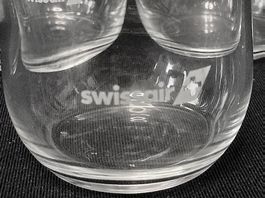 Für Nostalgiker*innen: Original Swissair Weingläser (1997)
