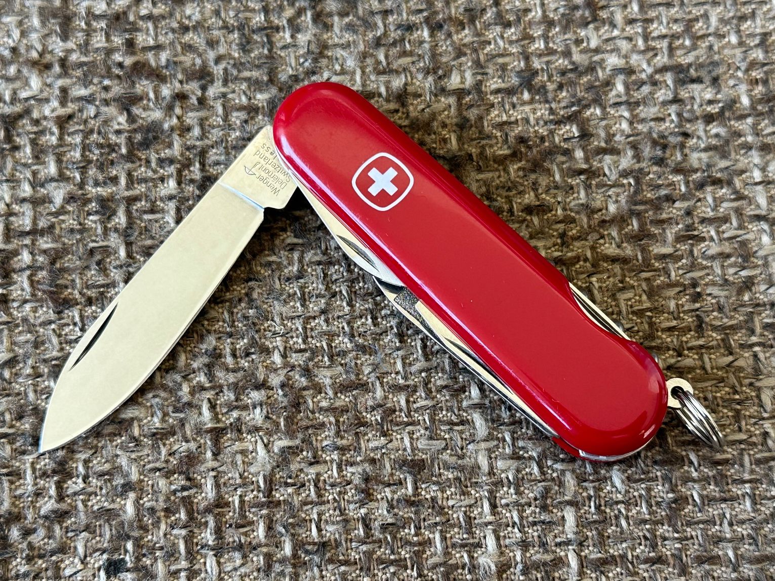 Wenger Couteaux de poche: Altes Sackmesser WENGER Rot 85mm ungebraucht – Neuf (Voir description) à Dübendorf par lan1808 2