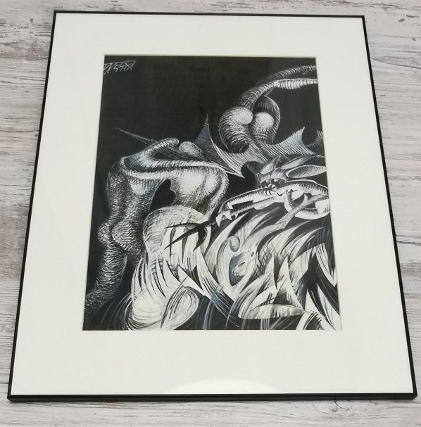 Foto & Immagini: Gerahmter abstrakter Originaldruck – Usato da Dänikon ZH venduto da Beldiwuffi 3