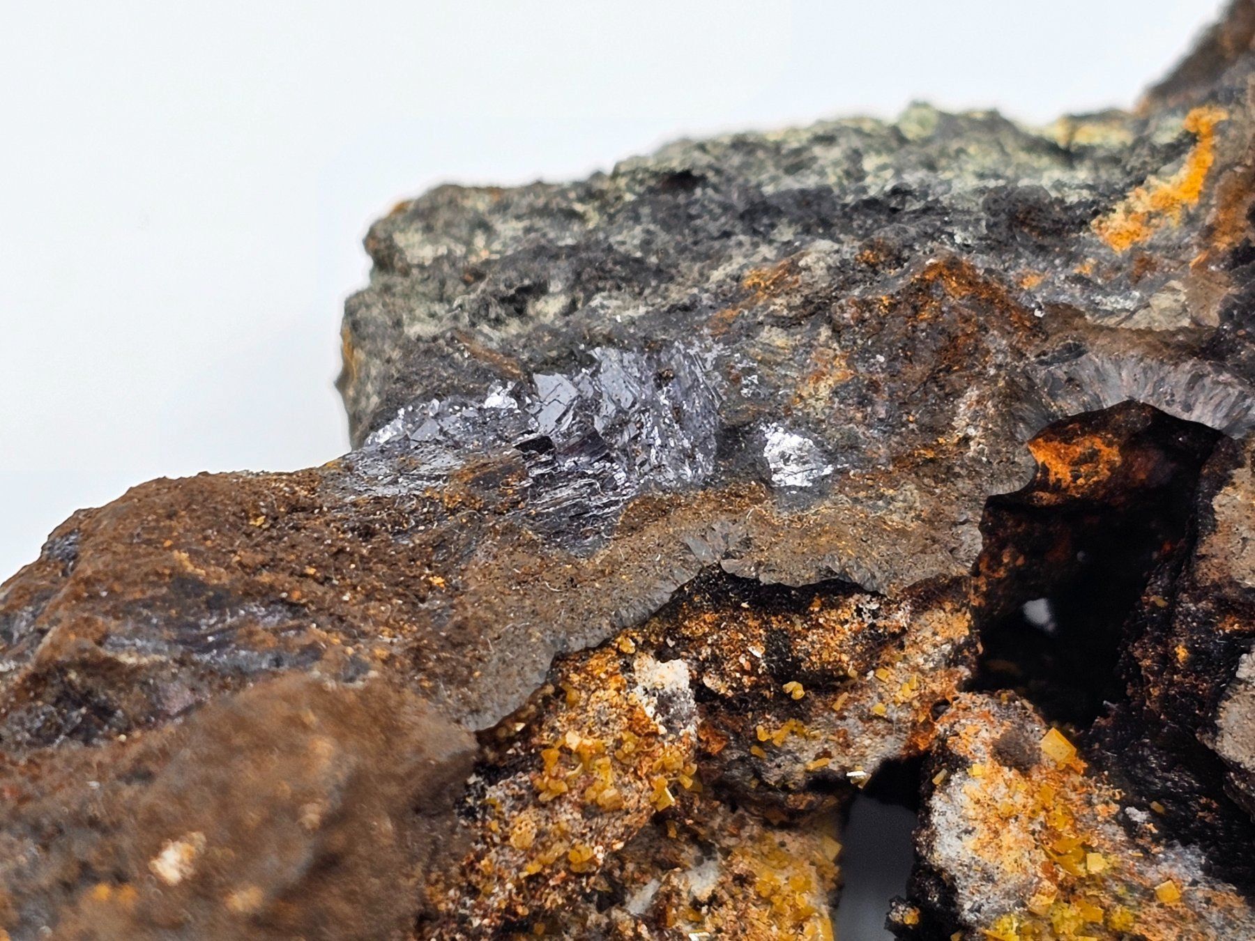 Minerali & Pietre curative: Wulfenite & Galena & Goethite, Lavrion, Greece – Usato da Figino venduto da minshop 2