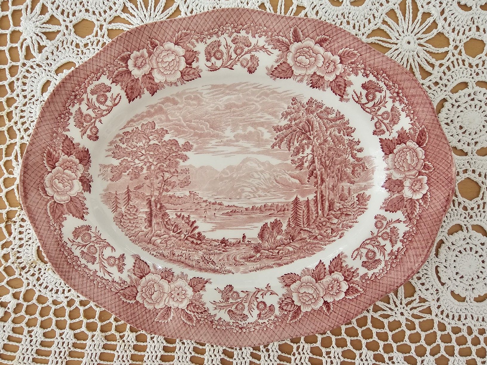 Servierplatten: VINTAGE SERVIERPLATTE "SCOTTISH LOCHS" UNICORN TABLEWARE – Gebraucht aus Laupen BE von AUSSIEGIRL1109
