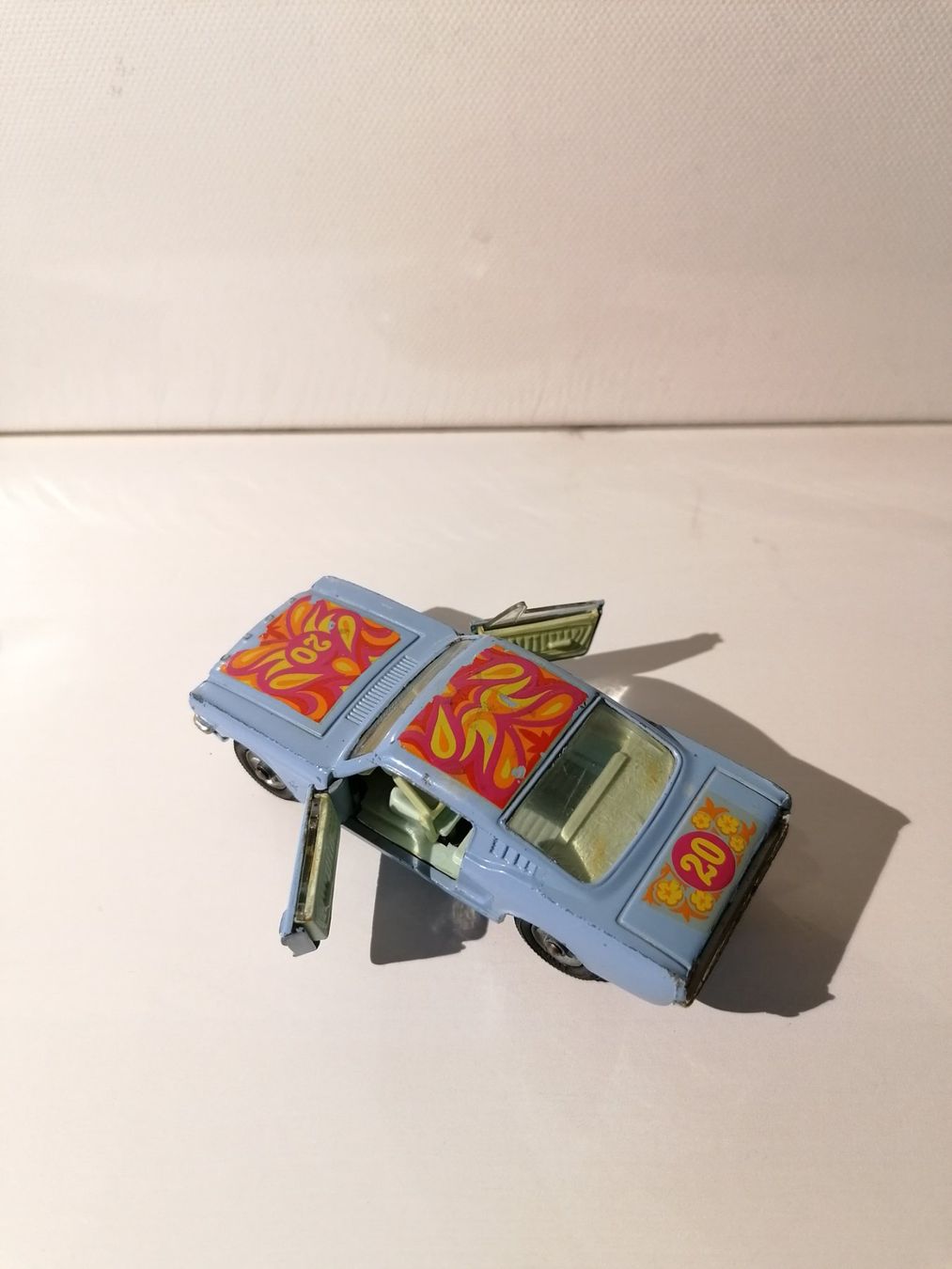 Corgi Toys Modellini d'auto: Corgi 348 MUSTANG FASTBACK 2-2 FLOWER POWER – Usato da Binningen venduto da samorga21 3