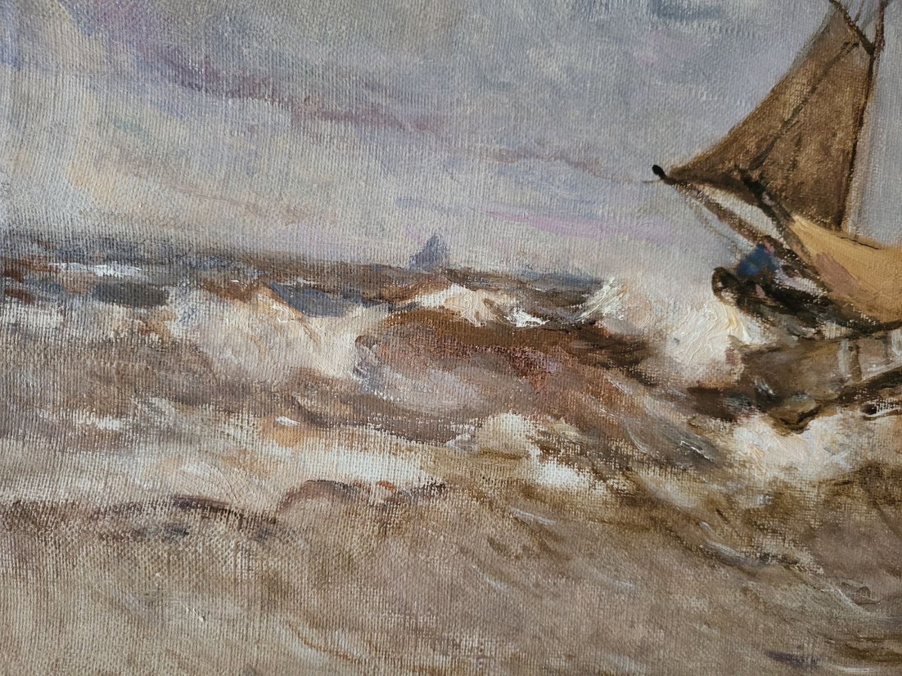 Gemälde: Segelboote Maler German Grobe Öl 1857-1938 – Gebraucht aus Binningen von Hofka64 3