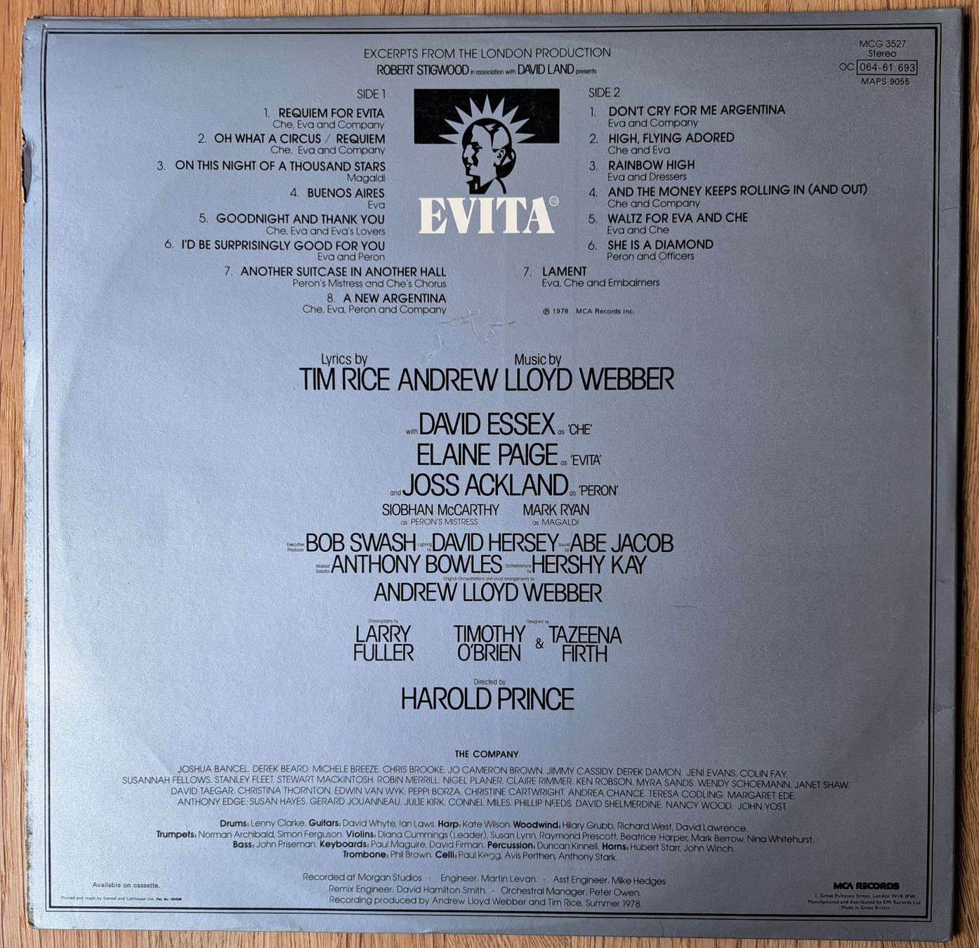 Schallplatten: Evita - Original London Cast Recording – Gebraucht aus Meggen von Ricardokoch 1