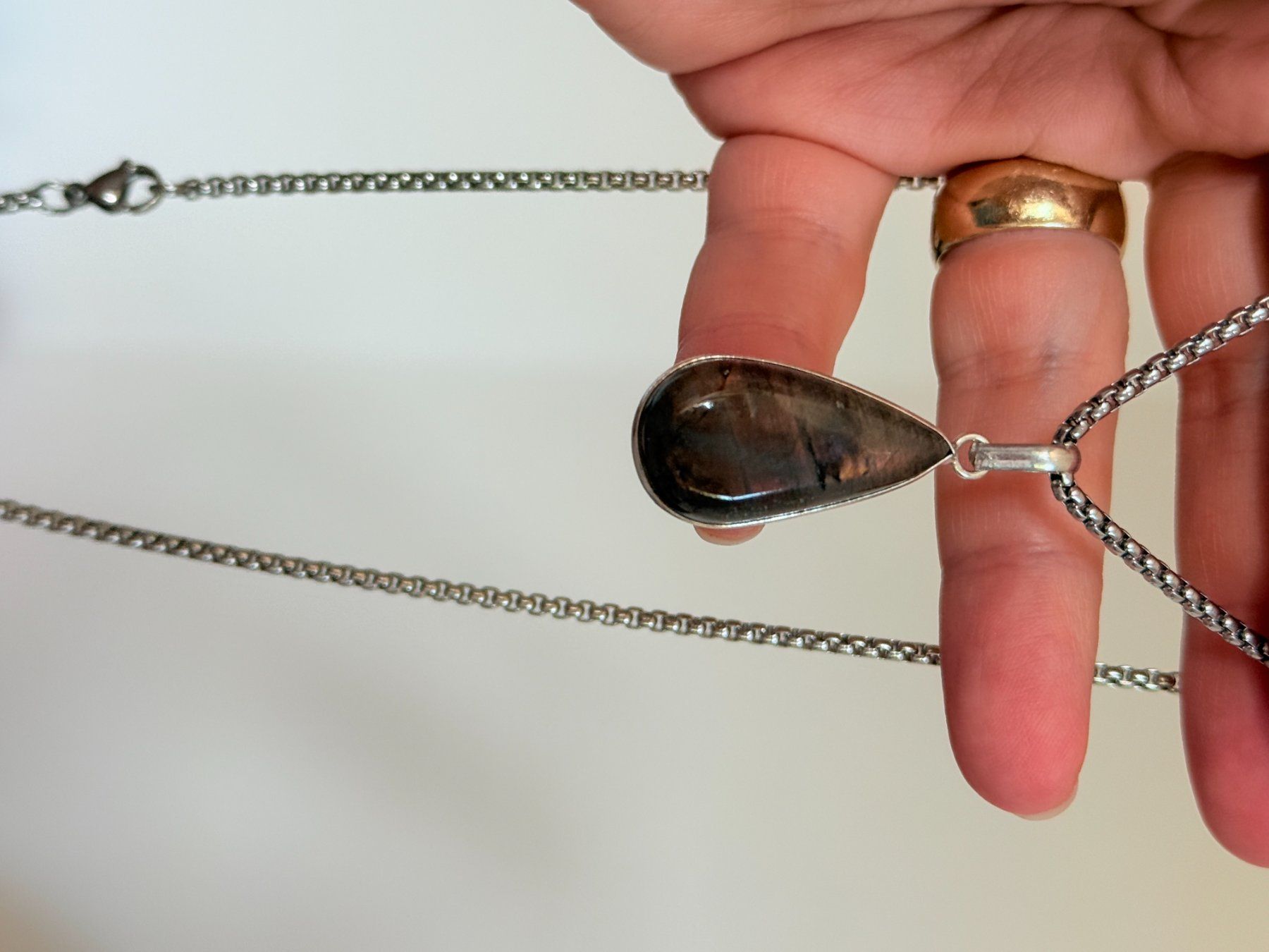 Catenine: Labradorite necklace – Nuovo e nell'imballaggio originale da Genève venduto da AGBERG 7