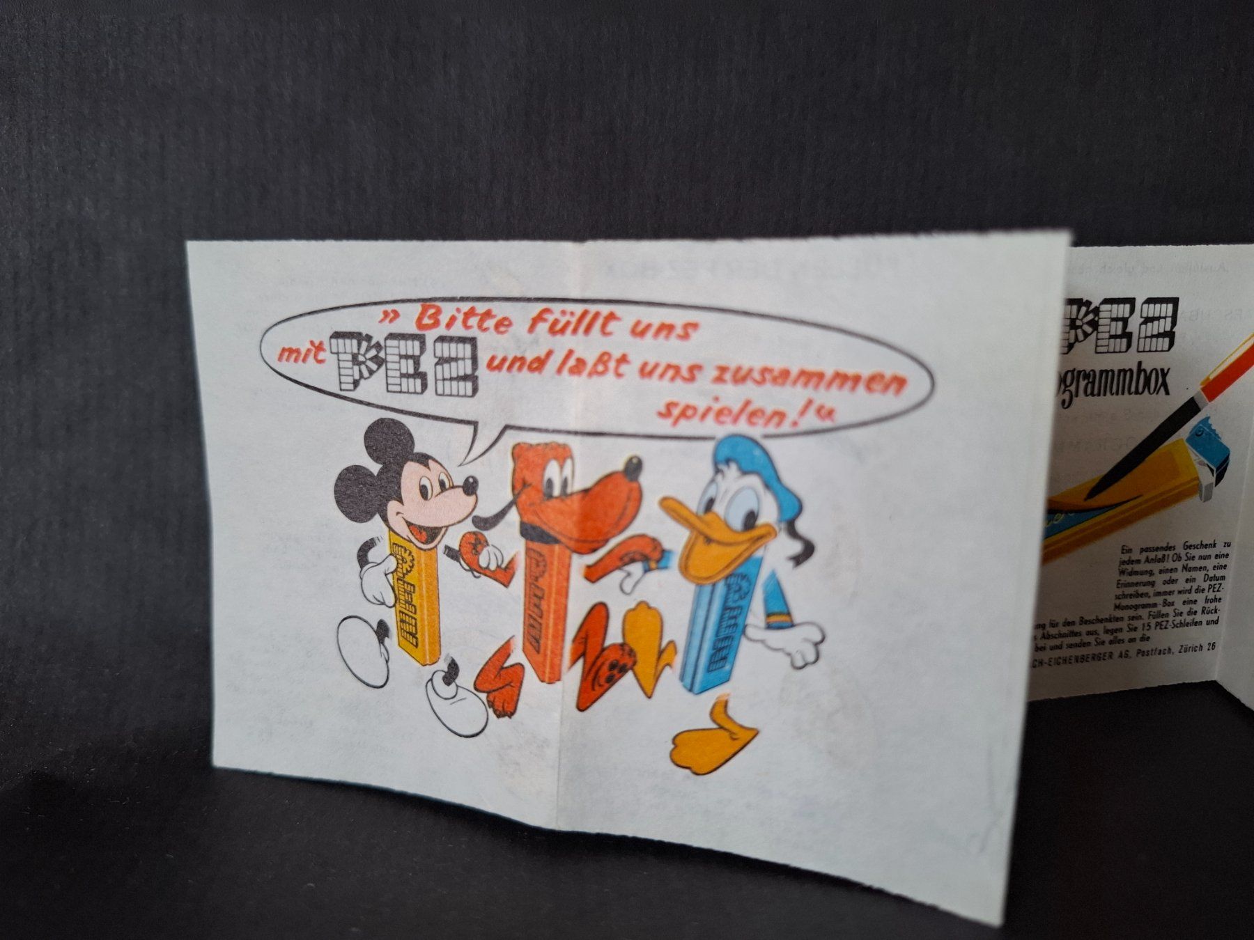 Disney Giocattoli: Pez Disney Aeschbach Eichenberger Werbeflyer Broschüre – Usato da Genève venduto da justnotsocommon 3
