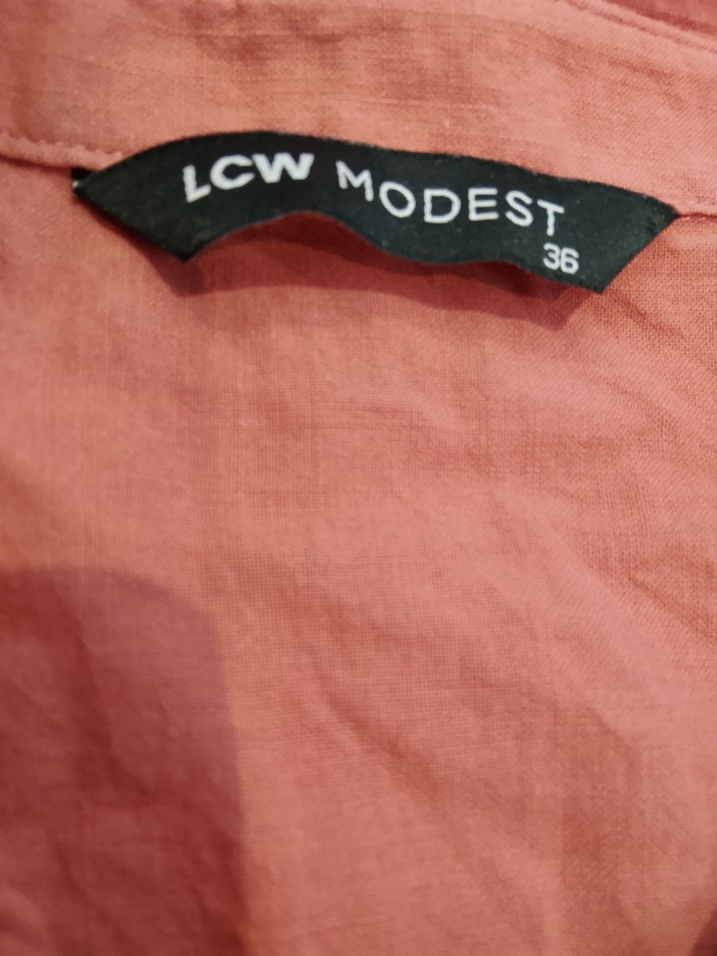 Camicette: LCW Modest Hemdbluse Gr. 36 Sommerlich Corailfarben – Usato da Bellikon venduto da MellonCollieMitTwint 1