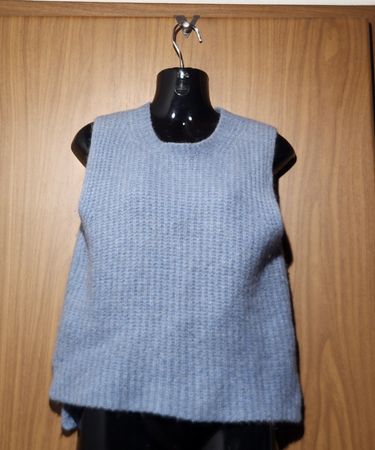 Débardeur en maille Marc O'Polo bleu mélange laine alpaga M